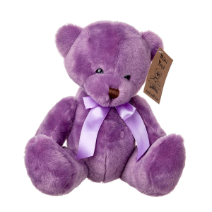 Игрушка медведь сиреневый 20 см