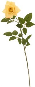 Искусственный цветок Роза Кассандра желтая 76 см
