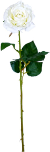 Искусственный цветок Роза кремовая 52 см
