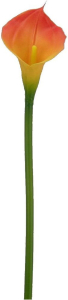 Искусственный цветок Калла оранжевая 66 см