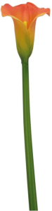 Искусственный цветок Калла оранжевая 82 см