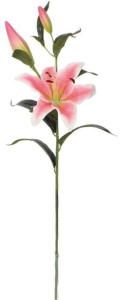 Искусственный цветок Лилия розовая 88 см