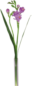 Искусственный цветок Фрезия светло-фиолетовая 60 см