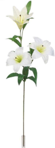 Искусственный цветок Лилия кремовая 80 см