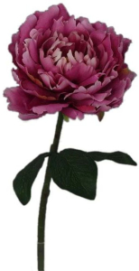 Искусственный цветок Пион фиолетовый 44 см