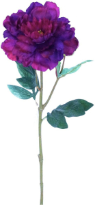 Искусственный цветок Пион фиолетовый 58 см
