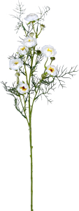 Искусственный цветок Лютик кремовый 74 см