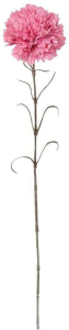 Искусственный цветок Гвоздика темно-розовая 66 см