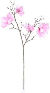 Искусственный цветок Магнолия розовая 86 см