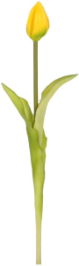 Искусственный цветок Тюльпан желтый 45 см
