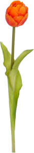 Искусственный цветок Тюльпан оранжевый 45 см