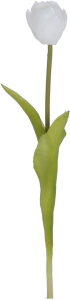 Искусственный цветок Тюльпан белый 45 см