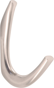 Крючок мебельный KERRON Hooks KR 0080 SN одинарный серебристый