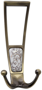 Крючок мебельный KERRON Hooks KR 0410-04 AB тройной бронзовый