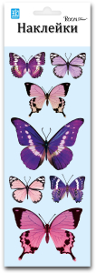 Наклейка декоративная Room Decor 7501 RKA бабочки 10x25 см