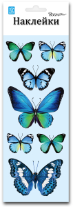 Наклейка декоративная Room Decor 7502 RKA бабочки 10x25 см