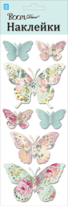 Наклейка декоративная Room Decor 7603 RKA бабочки 10x25 см
