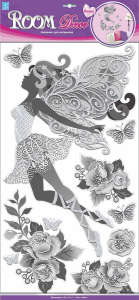 Наклейка декоративная Room Decor 6404 RCA фея цветов 32,5x69,5 см