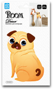 Наклейка декоративная Room Decor 2202 SHA крючок мопс 11x17 см