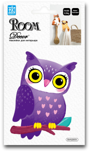 Наклейка декоративная Room Decor 2205 SHA крючок сова 11x17 см