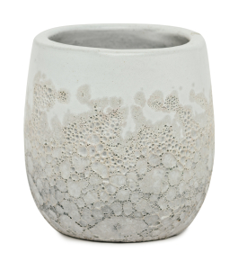 Горшок керамика "Глазурь" бежевый D15 H16