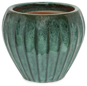 Горшок керамика "Глазурь" зеленый D38 H32