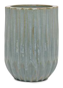 Горшок керамика "Глазурь" серый D22 H30