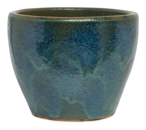 Горшок керамика "Глазурь" синий D27 H20