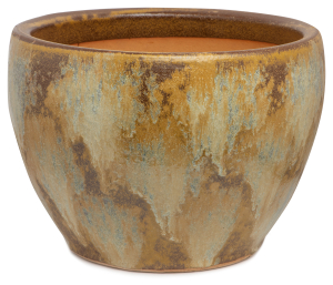 Горшок керамика "Глазурь" бежевый D34,5 H25,5
