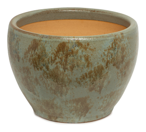 Горшок керамика "Глазурь" серый D34,5 H25,5