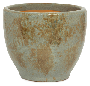 Горшок керамика "Глазурь" серый D42,5 H30