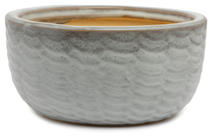 Горшок керамика "Глазурь" светло-серый D21 H10