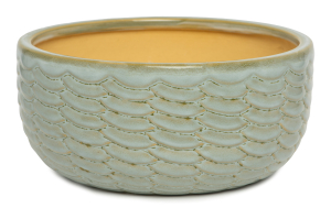 Горшок керамика "Глазурь" салатовый D26 H12