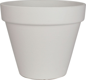 Горшок пластиковый белый D24 H20