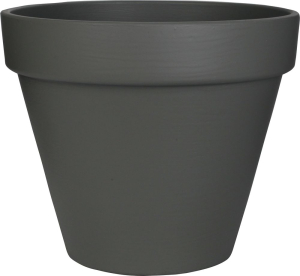 Горшок пластиковый серый D24 H20