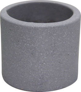 Горшок с Суккулентом серый цемент-5 D7 H6