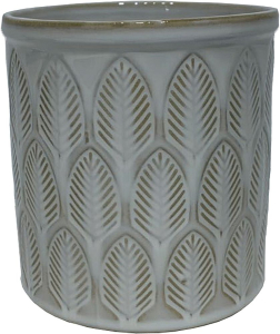 Горшок керамика "Глазурь" бежевый D13 H13