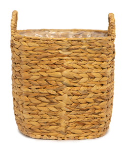 Кашпо водный гиацинт натуральный D28 H25