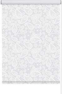 Рулонные шторы Эскар Пейсли белый 140x160 см