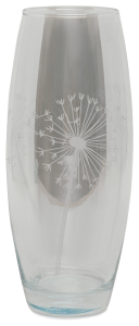Ваза стеклянная GLASSSTAR радуга одуванчик 10x26 см
