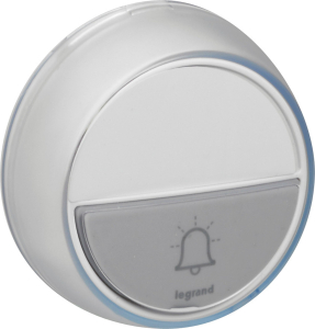 Кнопка звонка Legrand Комфорт белая