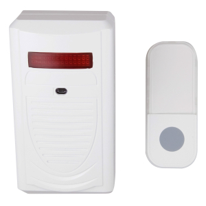 Дверной звонок 389673 беспроводной 1 мелодия белый