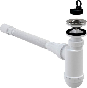 Сифон для раковины AlcaPLAST A41 60 мм 40 мм
