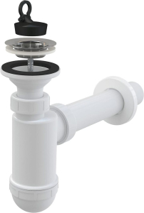 Сифон для раковины AlcaPLAST A41 60 мм 40 мм белый
