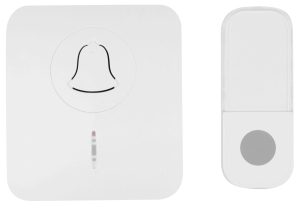 Дверной звонок 389680 беспроводной 16 мелодий белый