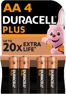 Элемент питания AA DURACELL PLUS 4 шт