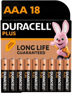 Элемент питания AAA DURACELL PLUS 18 шт