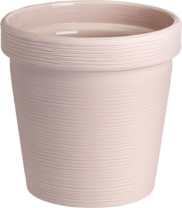 Кашпо со встроенным дренажем ТЕРРА пудровый D16,5 H16