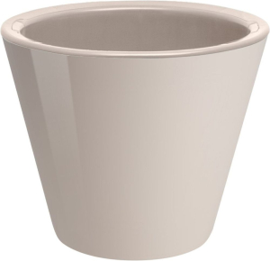 Кашпо со встроенным дренажем КЛАССИКА пудровый D19 H16