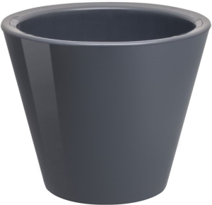 Кашпо со встроенным дренажем КЛАССИКА антрацит D230 H195